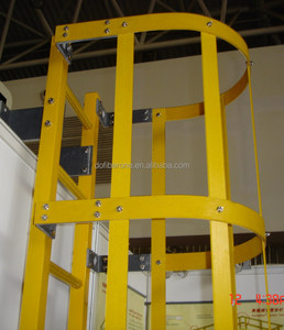 <span class=keywords><strong>FRP</strong></span> GRP sợi thủy tinh kết hợp thang và Lồng cho leo lên và lưu trữ an toàn - Product Image 1
