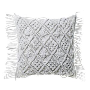 Vente en gros de taie d'oreiller en macramé d'Inde en coton tricoté avec motif vintage pour la maison et l'hôtel - Product Image 3