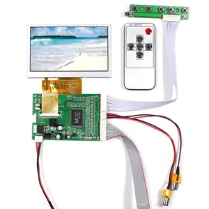 Pequeña pantalla LCD flexible 4,3 pulgadas TFT LCD 480x272 con placa de controlador AV/VGA