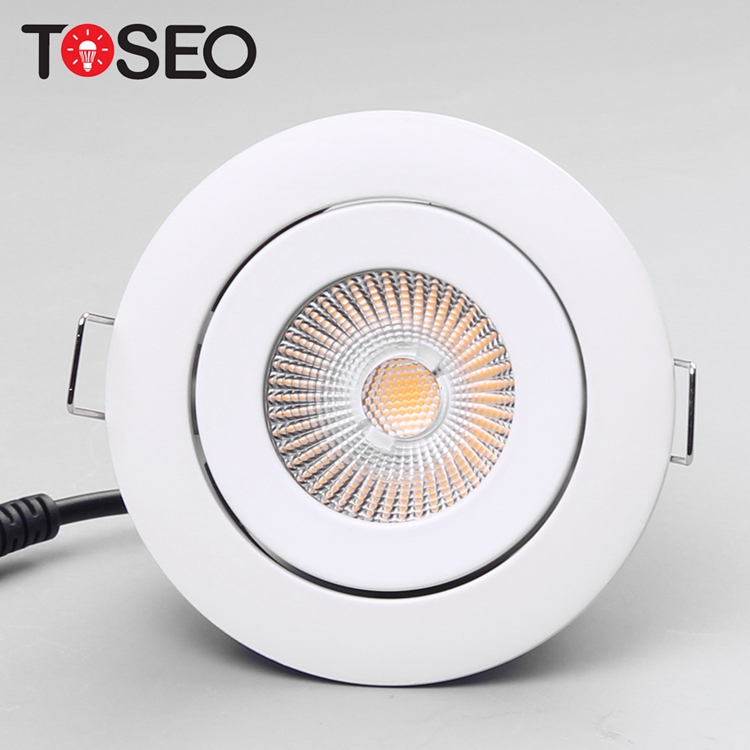 Round Anti Glare LED Ceiling Spotlights Adjustable 11 Wattage AC 220V CITIZEN Chip