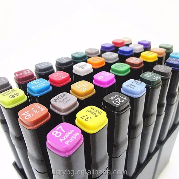 Verschiedene feine Farben Künstler Marker Pen Permanent Sketch ing Marker Pen Set