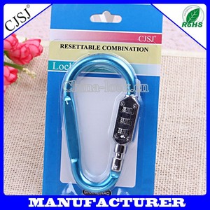 aleación <span class=keywords><strong>de</strong></span> aluminio mosquetón combinación <span class=keywords><strong>de</strong></span> <span class=keywords><strong>bloqueo</strong></span> - Product Image 1