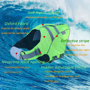 Chaqueta de la vida del perro del animal doméstico de la natación reflectante ajustable de la manera, chaleco del perro que ahorra la capa del flotador, chaleco salvavidas del perro de la seguridad del verano - Product Image 4
