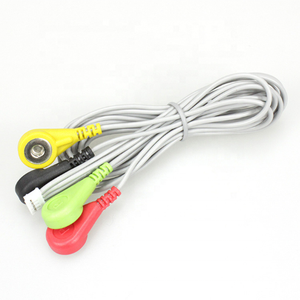 colorful <strong>ecg</strong> <strong>cable</strong> <strong>4</strong> snap to JST 2.0MM terminal connector <strong>ecg</strong> <strong>cable</strong> <strong>lead</strong> wire - Product Image 4