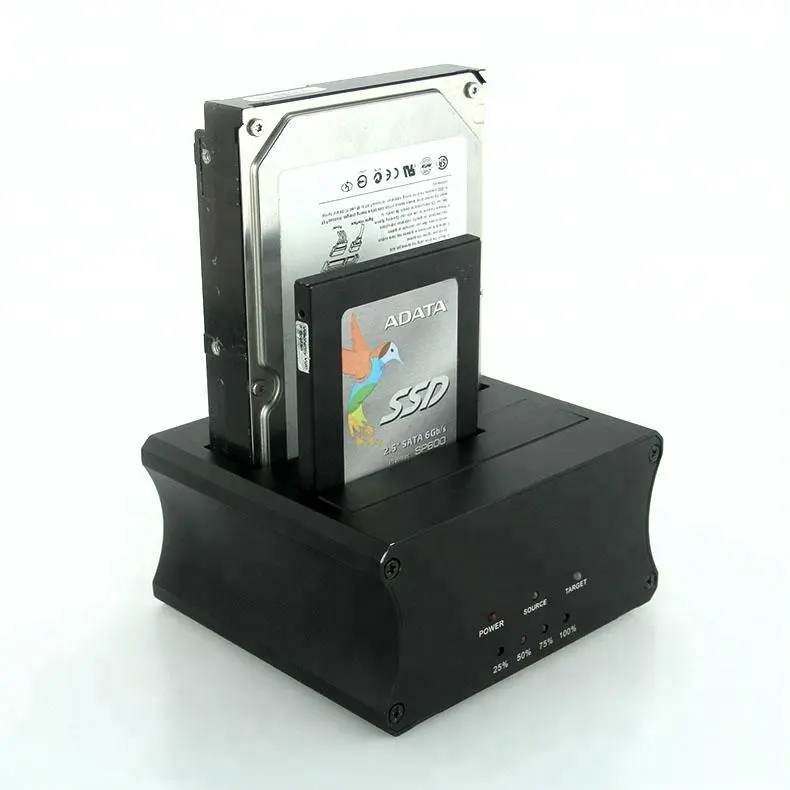 यूएसबी 3.0 SATA दोहरी-बे करने के लिए हार्ड ड्राइव डॉकिंग स्टेशन के लिए 2.5/3.5 inch HDD/SSD