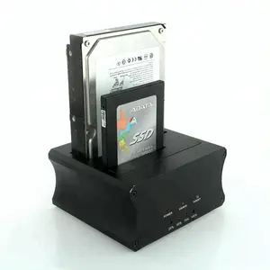 USB 3.0にSATA Dual-Bay Hard Drive Docking Stationため2.5/3.5インチHDD/SSD