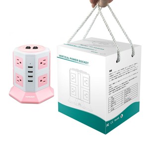 Tháp Dọc Chống Đột Biến Điện Ổ Điện Nhiều Lỗ Nhiều Ổ Cắm Với Phích Cắm Nhật Bản + 4 Chagraning USB Thông Minh - Product Image 5