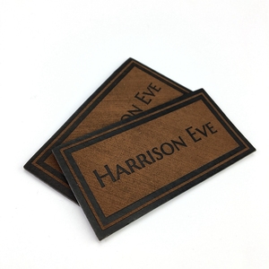 Tùy Chỉnh Thời Trang May Mặc Denim Nhãn Kim Loại Logo Dập Nổi PU Da Jeans Vá - Product Image 5