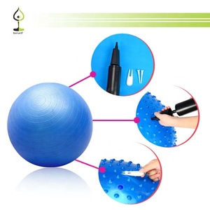 Kunden spezifische Farbe <span class=keywords><strong>Anti</strong></span> <span class=keywords><strong>Burst</strong></span> <span class=keywords><strong>Massage</strong></span> Yoga Gymnastik <span class=keywords><strong>ball</strong></span> Handpumpe - Product Image 3