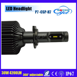 Venta caliente 12 V 24 V 4200LM P7 5202 H7 30 W llevó la linterna del coche/buld con chips de CSP - Product Image 6