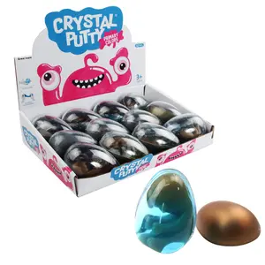 Eco-friendly 60g Air Dry Crystal Mud Alien Egg Slime Toy