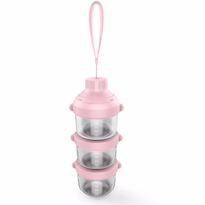 Boîte <span class=keywords><strong>de</strong></span> stockage multicouches, produits <span class=keywords><strong>pour</strong></span> bébés, design soignée, conteneur <span class=keywords><strong>de</strong></span> poudre <span class=keywords><strong>de</strong></span> <span class=keywords><strong>lait</strong></span>, boîte <span class=keywords><strong>de</strong></span> rangement des aliments, facile à transporter avec corde - Product Image 1