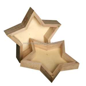Décorations <span class=keywords><strong>de</strong></span> Noël bon marché Artisanat <span class=keywords><strong>en</strong></span> <span class=keywords><strong>bois</strong></span> Étoile à cinq branches Arbres <span class=keywords><strong>en</strong></span> <span class=keywords><strong>bois</strong></span> Décoration intérieure <span class=keywords><strong>en</strong></span> <span class=keywords><strong>bois</strong></span> Art populaire Paulownia Europe - Product Image 6