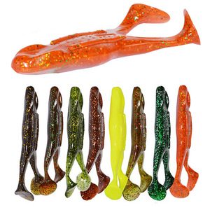 2 pièces/sac 105mm / 15g leurres grenouilles en plastique souple spéciaux pour <span class=keywords><strong>la</strong></span> pêche en eau douce et salée à <span class=keywords><strong>la</strong></span> truite basse - Product Image 1