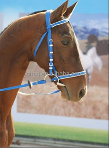Gros bule et rouge pvc <span class=keywords><strong>cheval</strong></span> <span class=keywords><strong>rein</strong></span> et bride en stock - Product Image 5