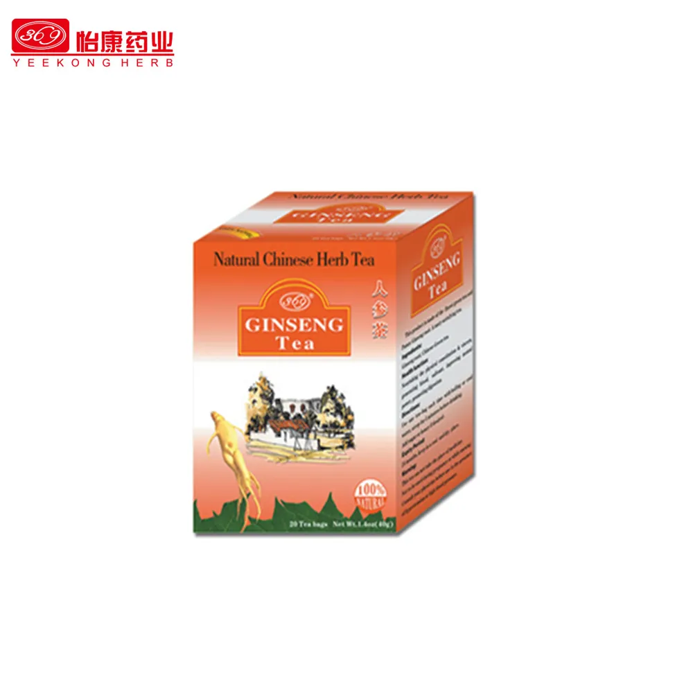 Chinese herbal instant korean ginseng tea sachet teabag packed powder