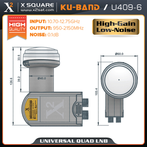 <strong>Ku</strong> <strong>band</strong> dish tv <strong>lnb</strong> universal <strong>c</strong> x2 yes digital u409-6 cn black/white/orange/red/gray.... - Product Image 5