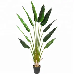 185 cm Indoor Sier Paradijsvogel Plant Stof Bladeren Interieur boom