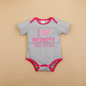 2016 venta caliente Amor mamá <span class=keywords><strong>y</strong></span> <span class=keywords><strong>pap</strong></span>á formal peleles para bebés - Product Image 3