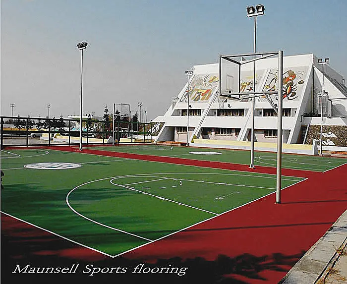 4.5-8mm indoor/outdoor basketbal PVC vloeren China leverancier export
