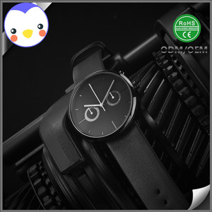 Reloj de pulsera de cuero para hombre, cronógrafo con movimiento de lujo, 2 subdiales, original - Product Image 5