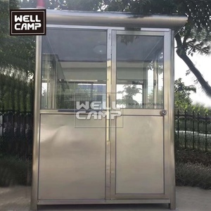 Wellcamp thép không gỉ phòng an ninh di động prefab bảo vệ gian hàng - Product Image 2