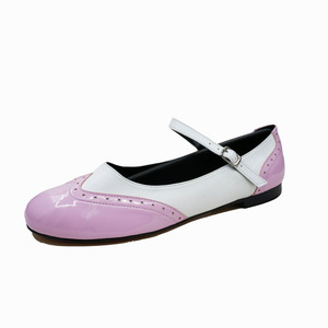 Zapatos de baile con tacón plano para mujer, suela exterior de cuero duro, para baile, 2083 - Product Image 1
