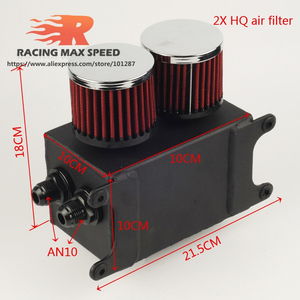 Bình chứa dầu đa năng bằng nhôm AN10 dành cho xe đua, bình chứa dầu tăng áp, bình thở dầu OCT1120 - Product Image 2