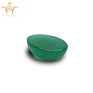 Barato de <span class=keywords><strong>China</strong></span> vidrio sintético forma de <span class=keywords><strong>pera</strong></span> verde esmeralda precios de piedra - Product Image 4