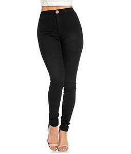 Jean en Denim Spandex noir pour femmes, Slim, nouvelle collection, été, - Product Image 2