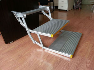 Marchepied <span class=keywords><strong>pliant</strong></span> manuel en alliage d'aluminium pour <span class=keywords><strong>camping</strong></span>-<span class=keywords><strong>car</strong></span>, <span class=keywords><strong>camping</strong></span>-<span class=keywords><strong>car</strong></span>, caravane, remorque, camion, capacité de charge 200kg - Product Image 3
