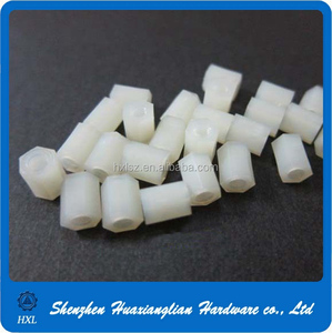 M3 White Plastic Clear Nylon Female Round Standoff <strong>Spacer</strong> - Product Image 3