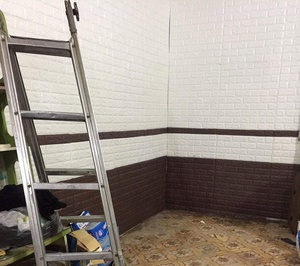 Tấm Xốp PE Giấy Dán Tường Gạch 3d Giữ Nhiệt Cảm Ứng Mềm Giấy Dán Tường Tấm Gạch 70*77Cm - Product Image 3