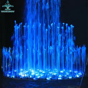 7M Diameter Colorful Stainless Steel Ornamental Water Pond Floating Fountain Large With Led