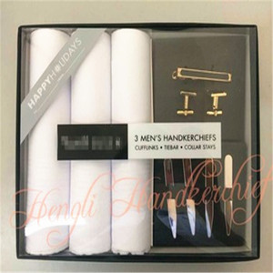 Blanco mezclado regalo de las mancuernas tiebar corbata collar <span class=keywords><strong>estancias</strong></span> pañuelo - Product Image 1
