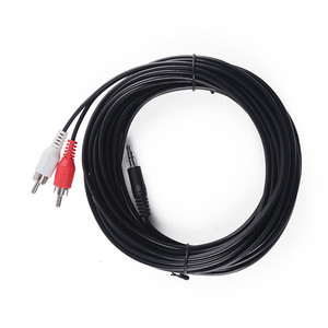 DAJIANG OEM personalizado 3,5mm enchufe macho <span class=keywords><strong>a</strong></span> Dual 2RCA <span class=keywords><strong>Cable</strong></span> estéreo ordenador Audio Splitter <span class=keywords><strong>auxiliar</strong></span> profesional - Product Image 1