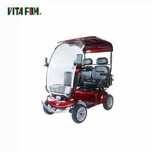 <span class=keywords><strong>Scooter</strong></span> Eléctrico de Movilidad de 4 Ruedas con Asiento Doble y Toldo de 40-60 km para Personas con Discapacidad - Product Image 5