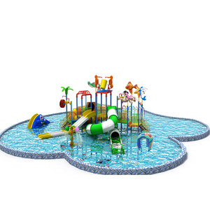 Tube en fibre de verre slip <span class=keywords><strong>aqua</strong></span> park manèges équipement enfants splash pad amusant pulvérisation sol splash pad amusant toboggan en plastique - Product Image 2