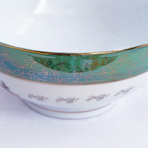 Bols en céramique de style classique de 6 pouces de haute qualité faits à la main Technique de riz doré écologique personnalisée pour les fêtes <span class=keywords><strong>Ramen</strong></span> Green - Product Image 6