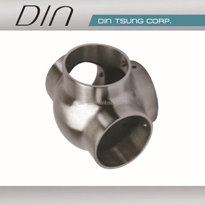Stainless Steel Handrail Connector For Stair <b>Railings</b> Industrial Design <b>Wall</b> <b>Mounted</b> Tube Fitting - Product Image 3