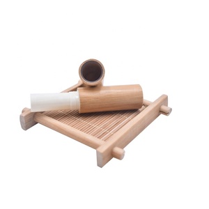 <span class=keywords><strong>Tube</strong></span> de baume à lèvres en bambou vide conteneur bâton à lèvres PP organique 4ml 19mm Tubes de rouge à lèvres en bambou naturel emballage - Product Image 2