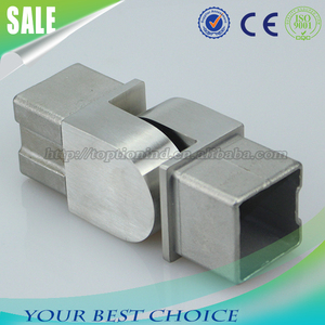 Coude de balustrade contemporain pour balcon en acier inoxydable AISI304, finition satinée/polissée miroir, 1 pouce, tube carré <span class=keywords><strong>réglable</strong></span> à 90 degrés - Product Image 3