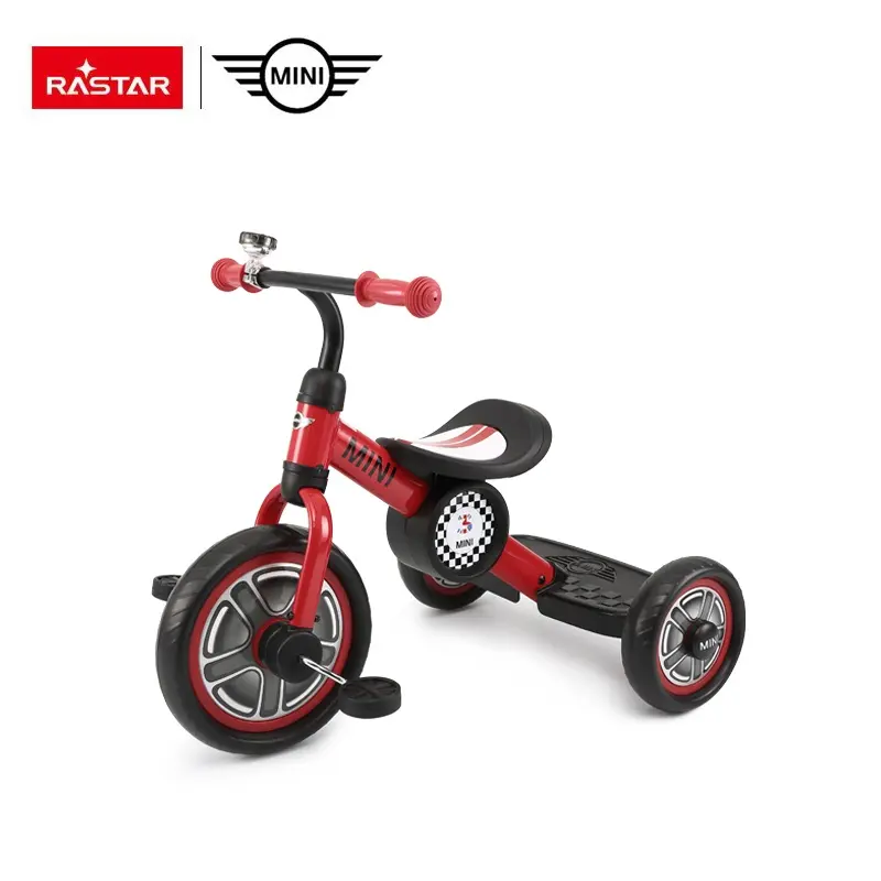 RASTAR – vélo à 3 roues pour enfant, MINI Tricycle, voiture jouet, Rastar X, MINI COOPER, pédale rouge/bleu 442/900/1065, 58X39X27