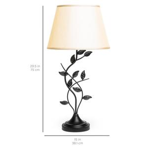 Modern American country style tree design oil rubbed flashtube with fabric shade table round headboard flashtube l Workbook - Product Image 3