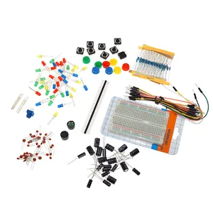 Kit de bricolage de composants électroniques, Mini tableau-bord, tiges, LED, composants électroniques, 28 pièces