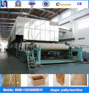 Large capacity fast speed <span class=keywords><strong>box</strong></span> cardboard paper making production line, 10 ton/day - Product Image 1