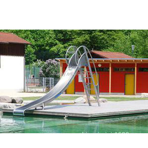 Meilleures ventes : Toboggan en <span class=keywords><strong>acier</strong></span> inoxydable au design unique, pour intérieur ou extérieur, toboggan métallique haut de gamme en forme de S pour aire de jeux - Product Image 1