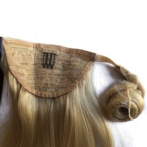 Coda di Cavallo 100% <span class=keywords><strong>Capelli</strong></span> Umani Biondi per Bambine, <span class=keywords><strong>Extension</strong></span> di <span class=keywords><strong>Capelli</strong></span> Veri - Product Image 3