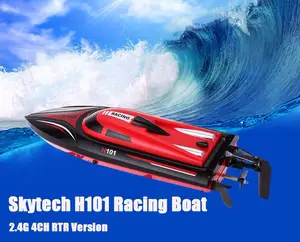 Hot Skytech H101 2.4G Controle Remoto 180 Graus Flip 4 Canais Elétrico de Alta Velocidade Corrida de Barco RC Lancha Crianças brinquedos