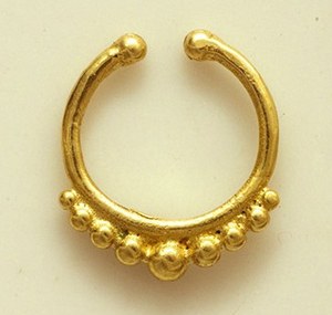 unique en laiton <span class=keywords><strong>cloison</strong></span> pour non percées anneau dans le <span class=keywords><strong>nez</strong></span> septum faux bijoux <span class=keywords><strong>de</strong></span> corps bijoux - Product Image 4